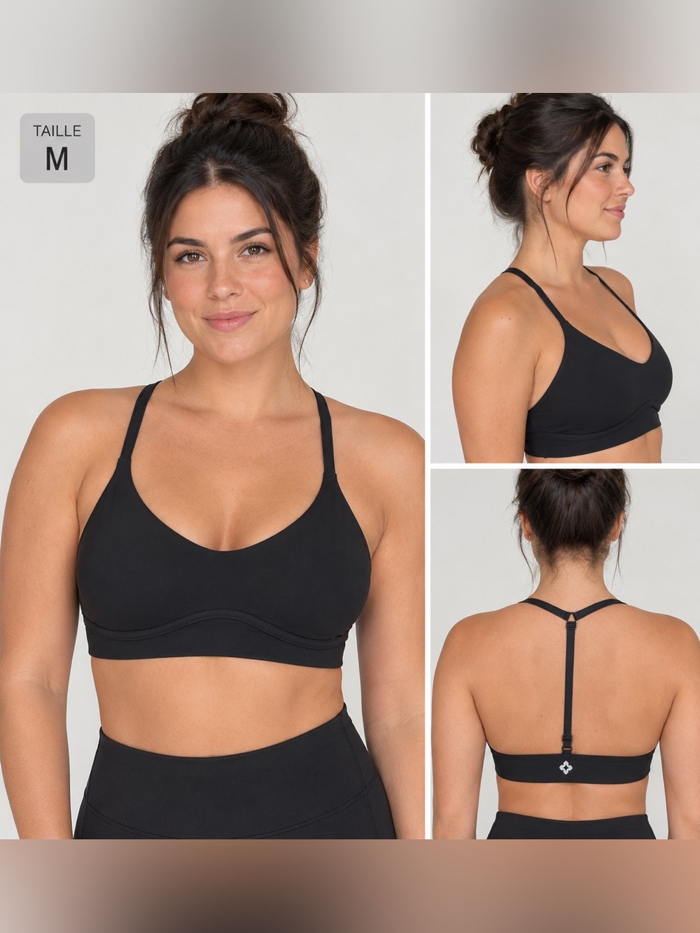 Black T-Back Bralette - Women Intimates & Sleepwear